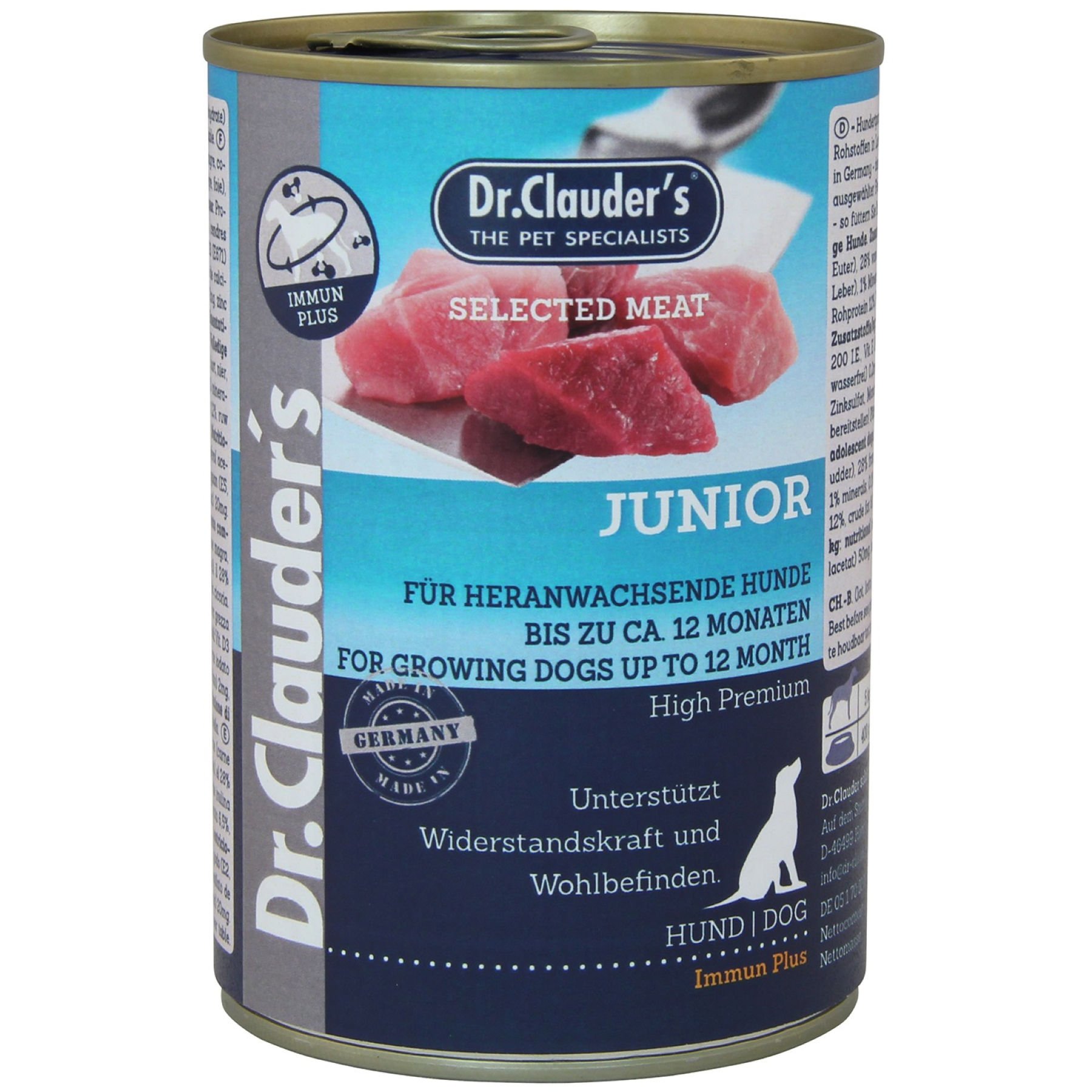 Влажный корм для щенков Dr.Clauder's Selected Meat Junior 400 г